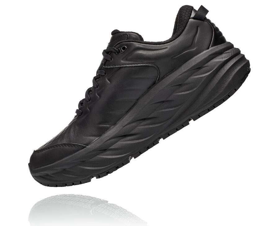 Running Shoes Mens - Hoka One One Bondi Sr - Black - FXZVIKN-62